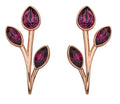 Beginnings Flower Bud Crystal Stud Earrings