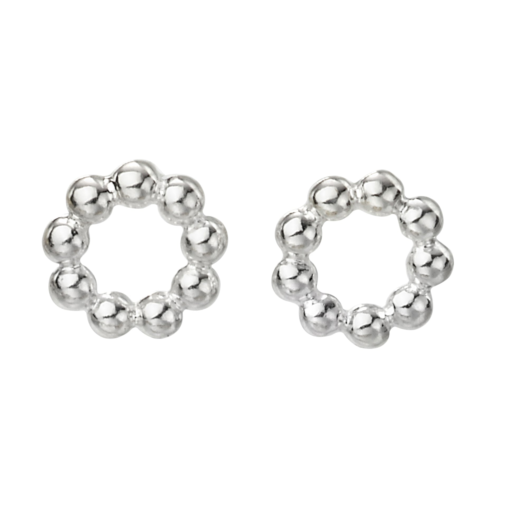 Beginnings Circle Ball Stud Earrings