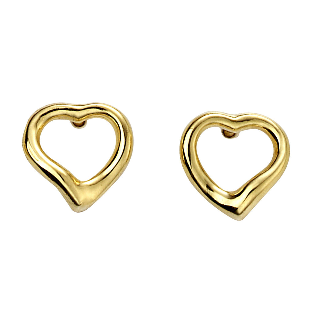 Beginnings Small Open Heart Stud Earrings