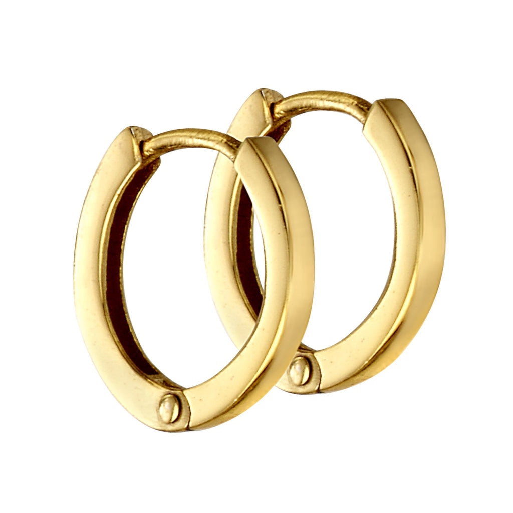 Beginnings Mini Flat Profile Hoop Earrings