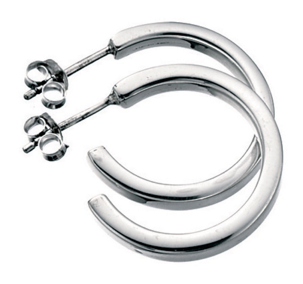 Beginnings Square Cut Hoop Earrings 21mm