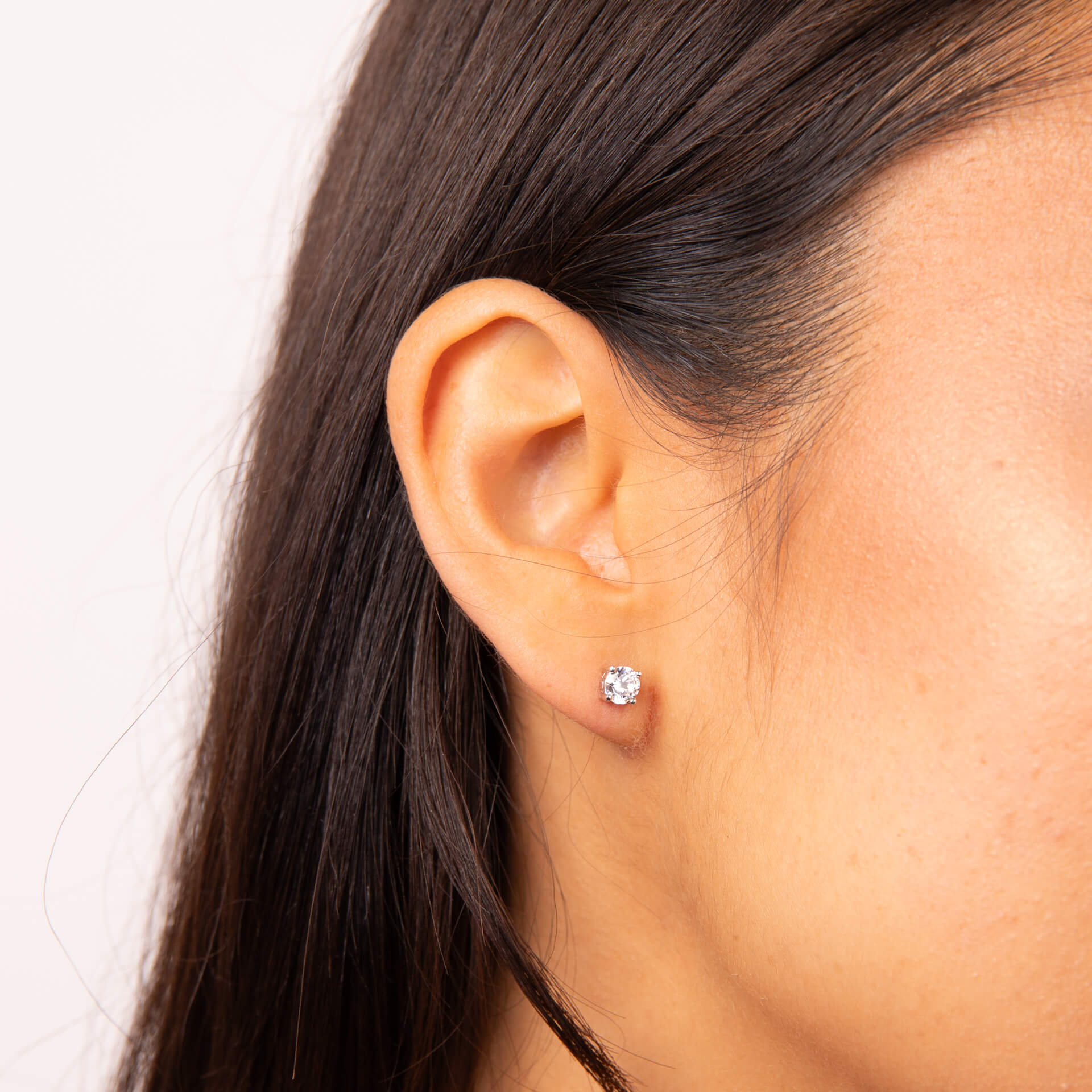Diamonfire Four Claw Carat Stud Earrings