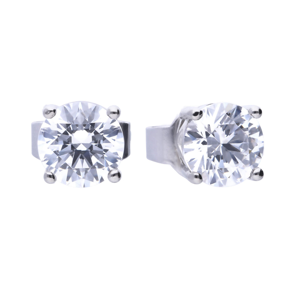 Diamonfire Four Claw Carat Stud Earrings