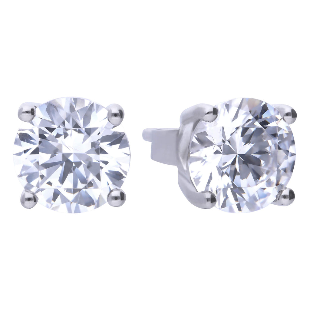 Diamonfire Four Claw Carat Stud Earrings