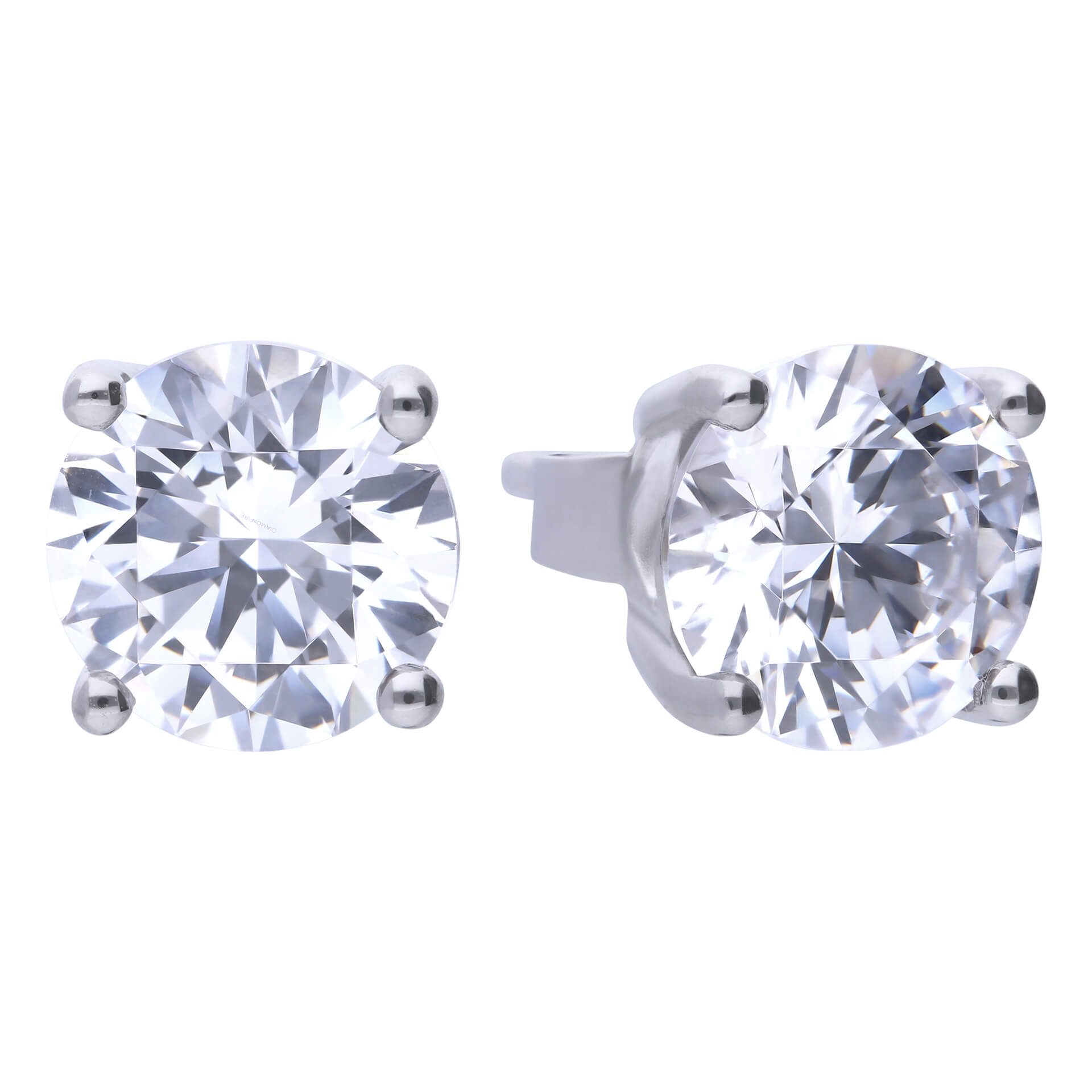 Diamonfire Four Claw Carat Stud Earrings