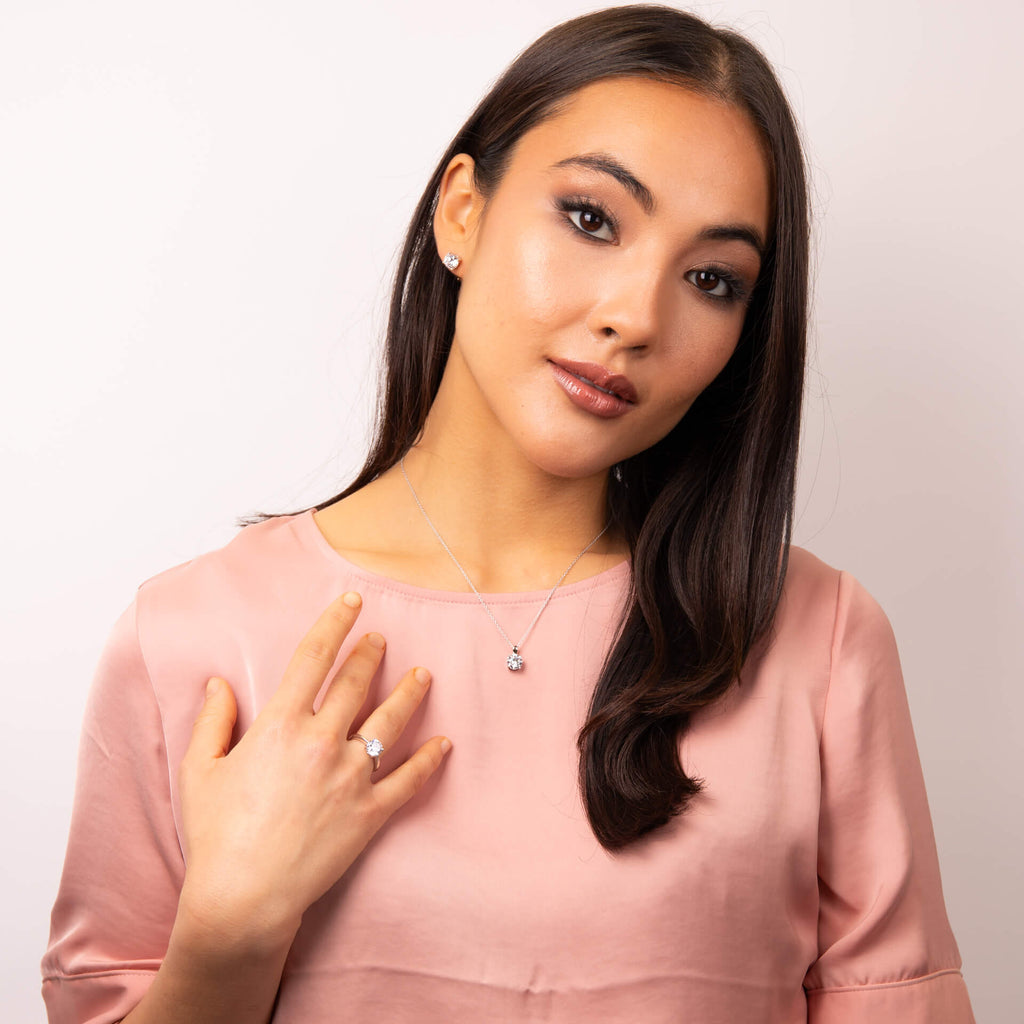 Diamonfire Four Claw Carat Ring