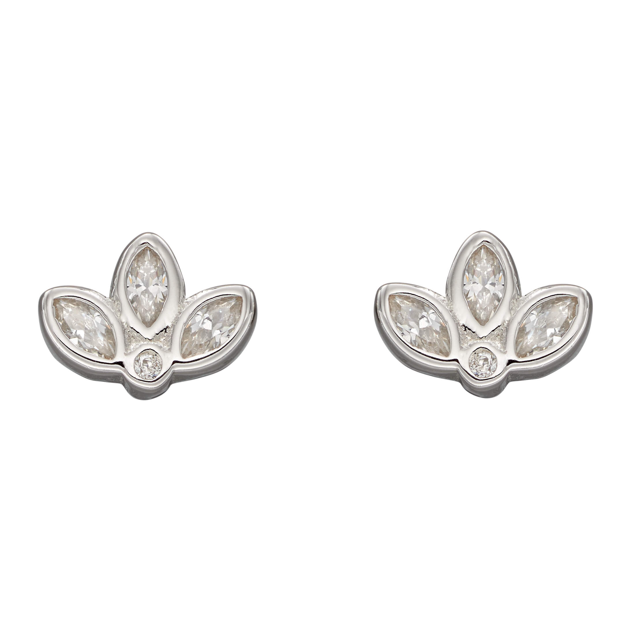 Beginnings Lotus Flower Stud Earrings