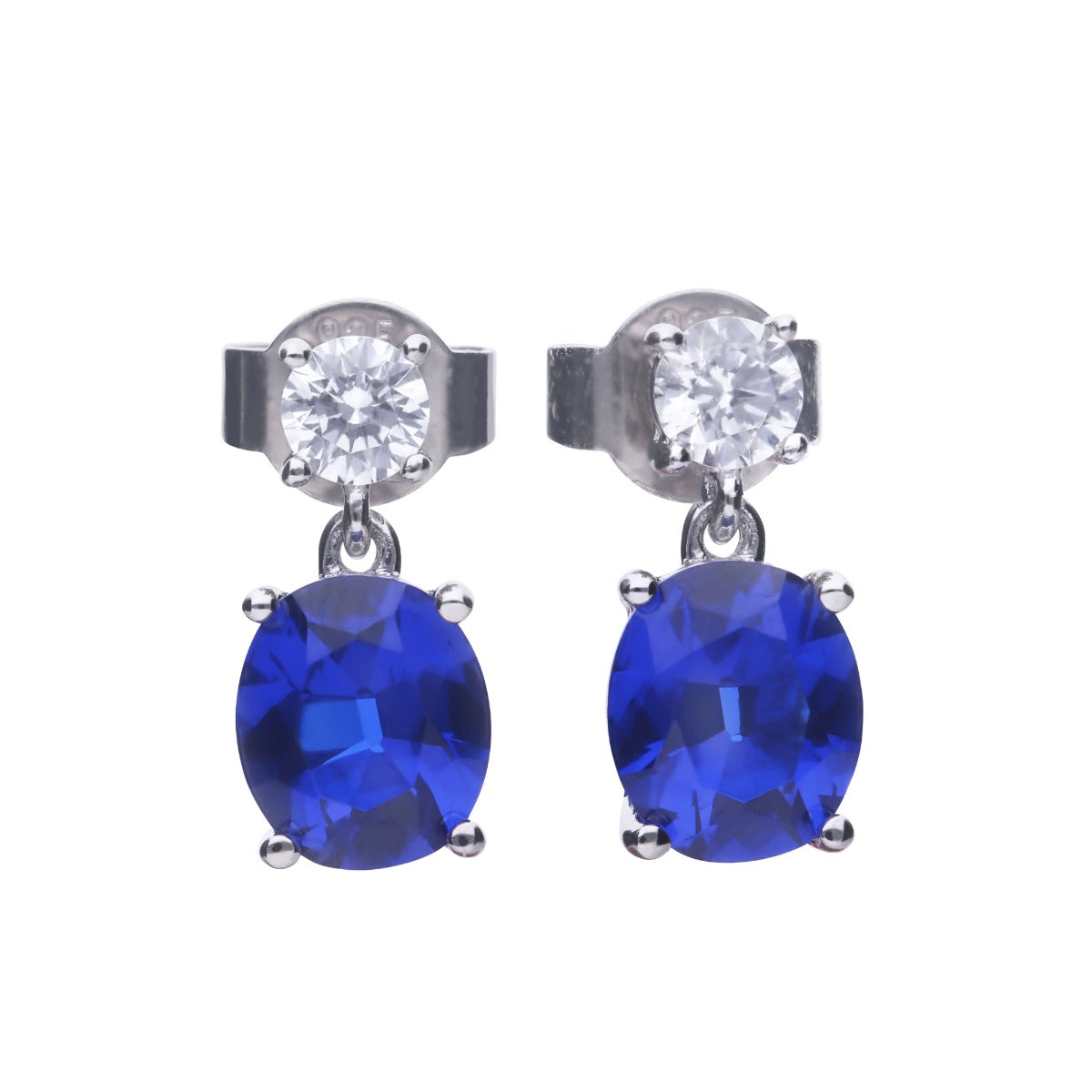 Diamonfire Oval Drop Earrings