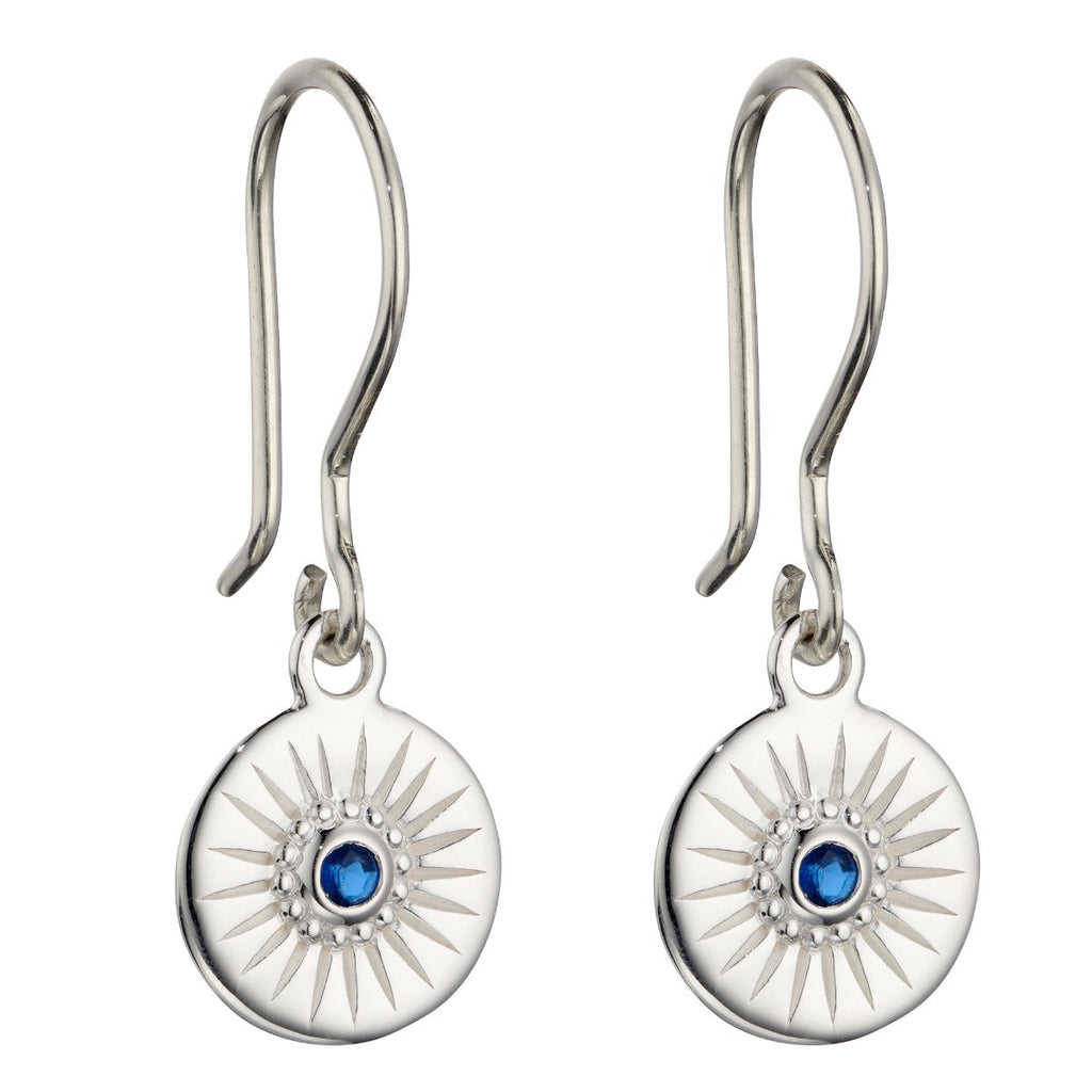 Beginnings Diamond Cut Disc Drop Earrings
