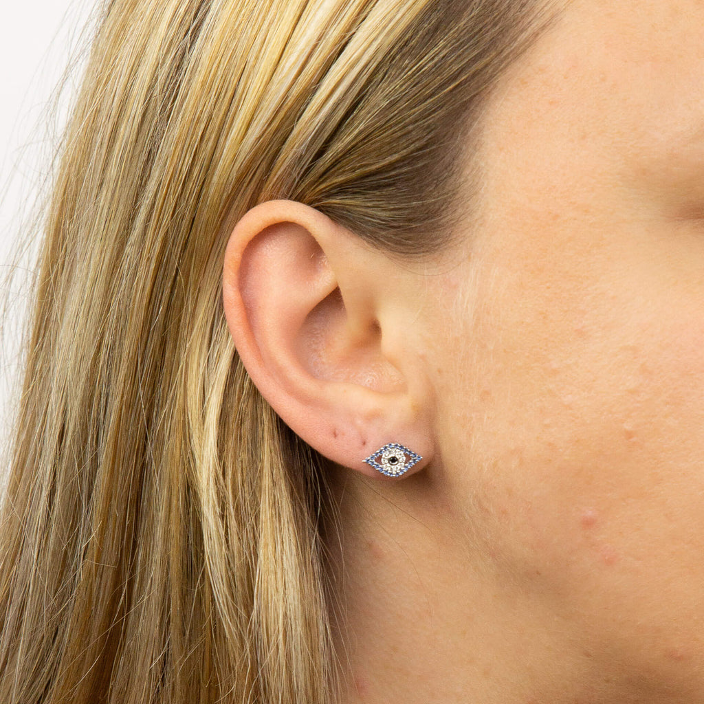 Beginnings Evil Eye Stud Earrings