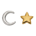Beginnings Moon and Star Stud Earrings