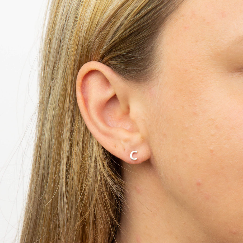 Beginnings Initial Stud Earrings