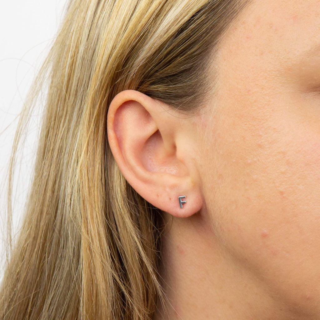 Beginnings Initial Stud Earrings