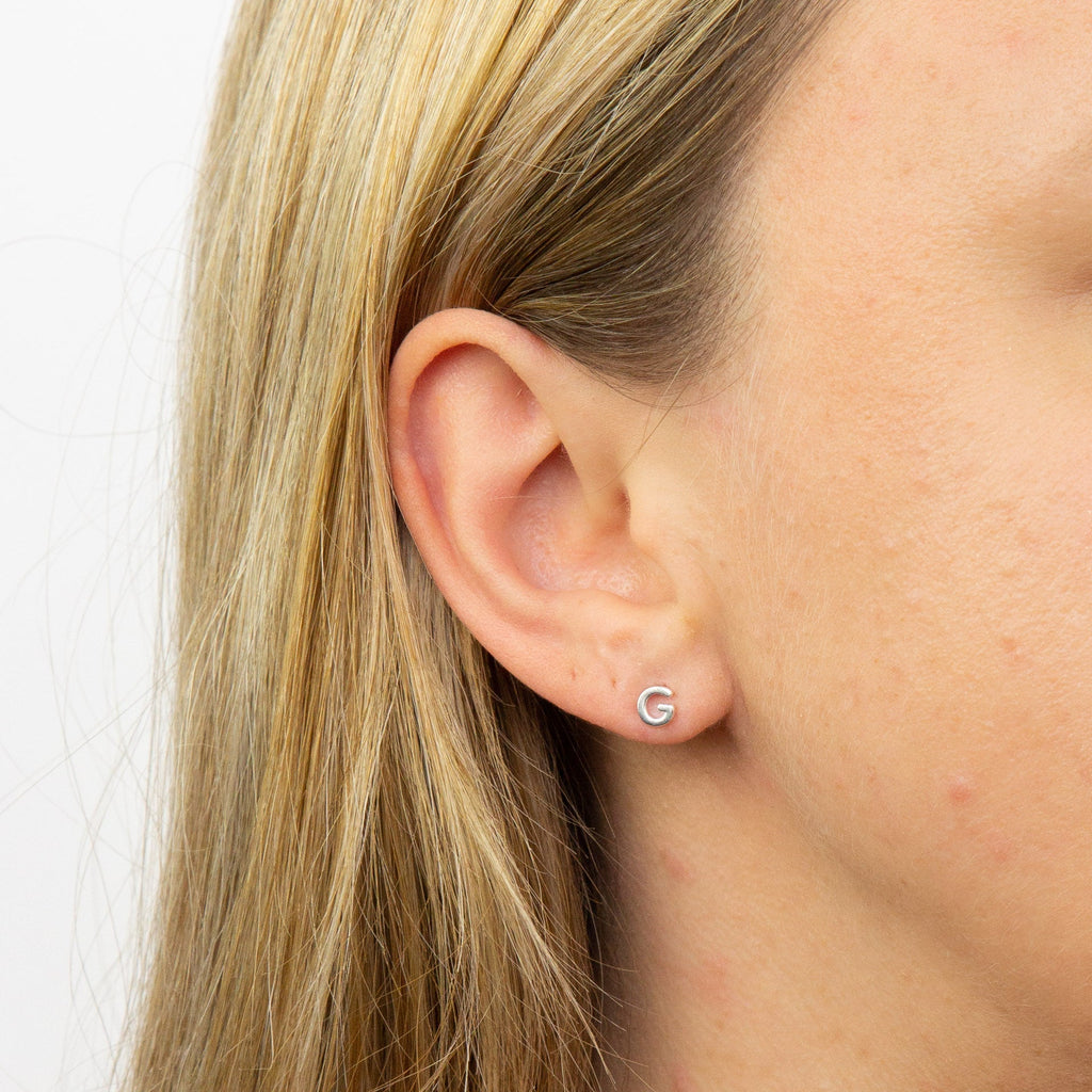 Beginnings Initial Stud Earrings