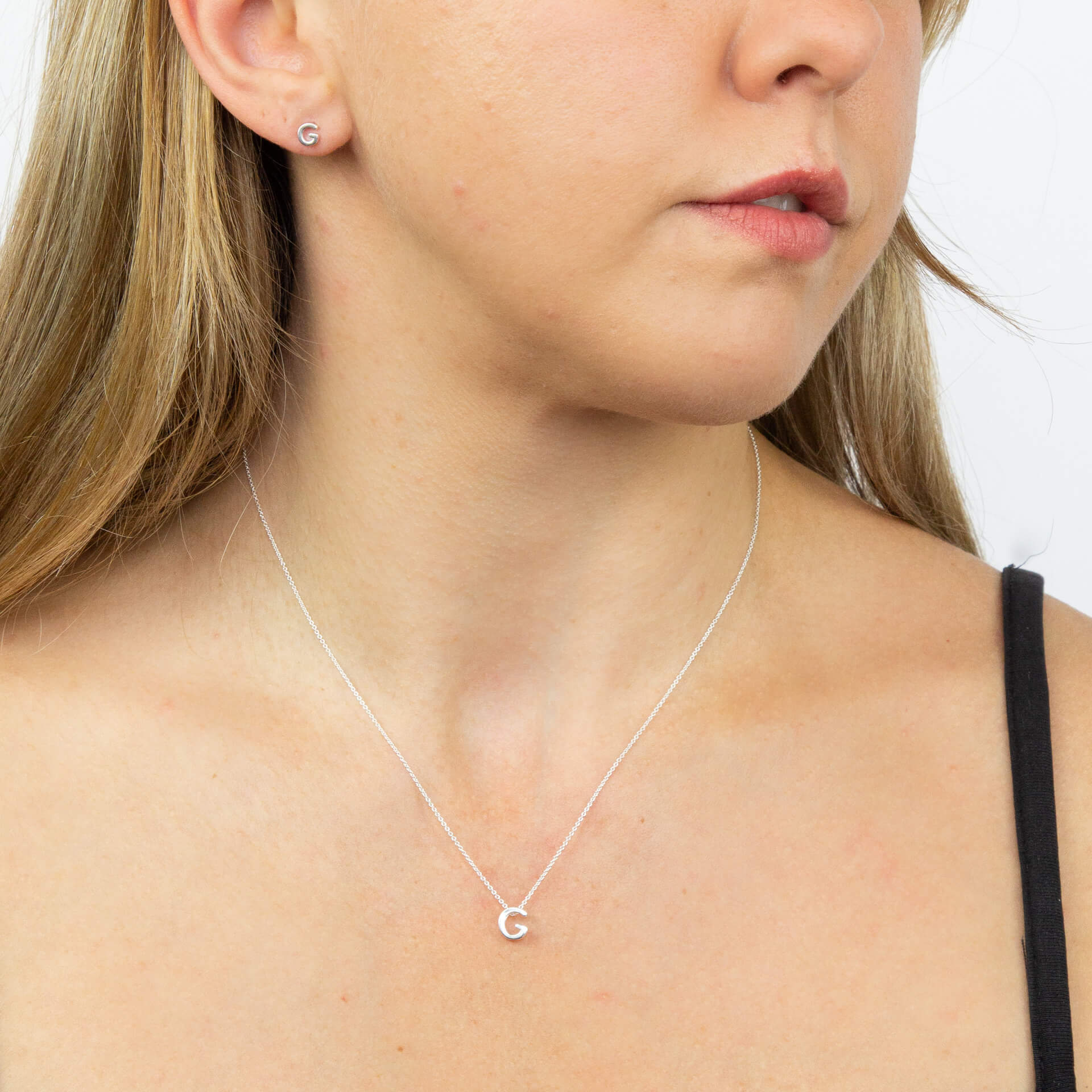 Beginnings Initial Stud Earrings