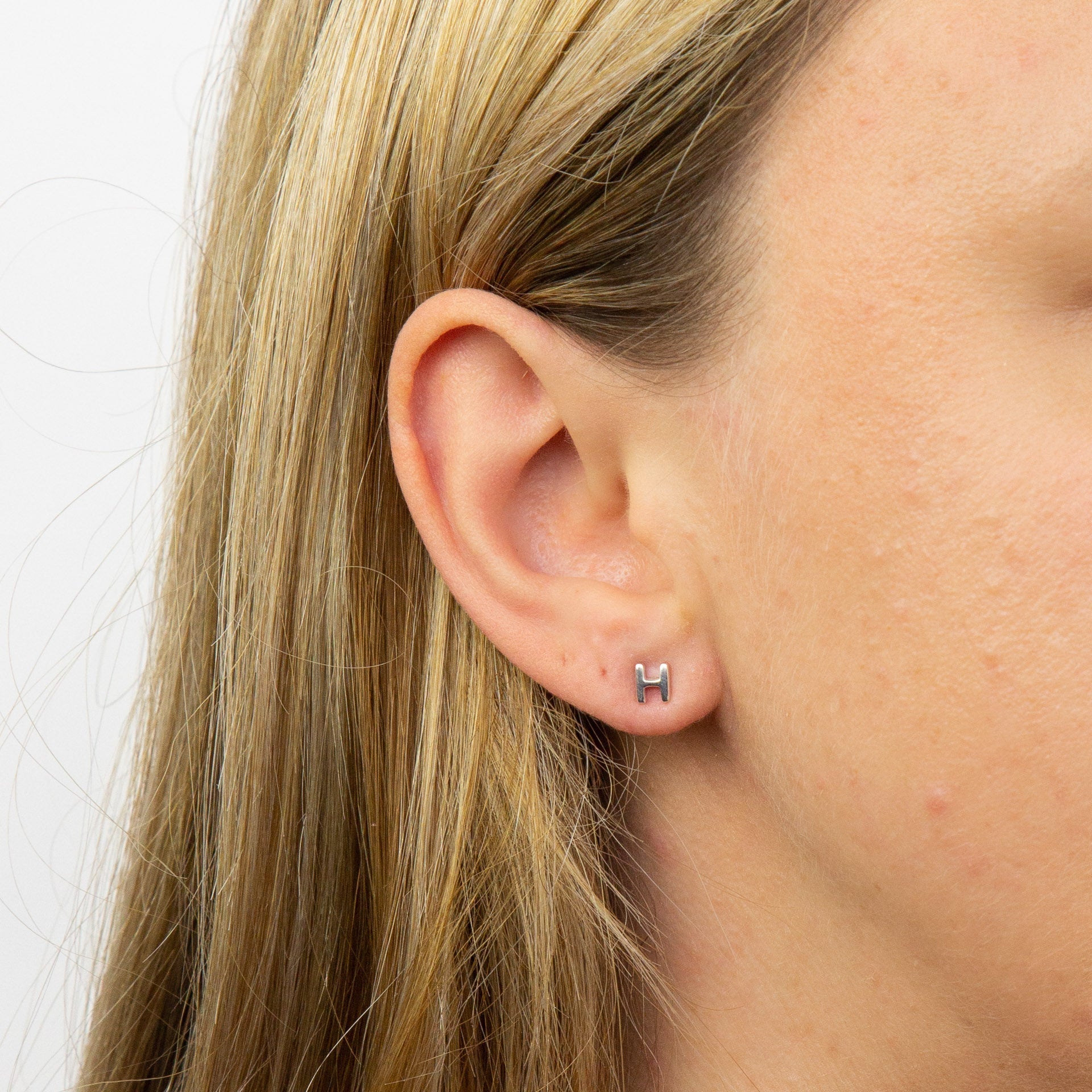 Beginnings Initial Stud Earrings