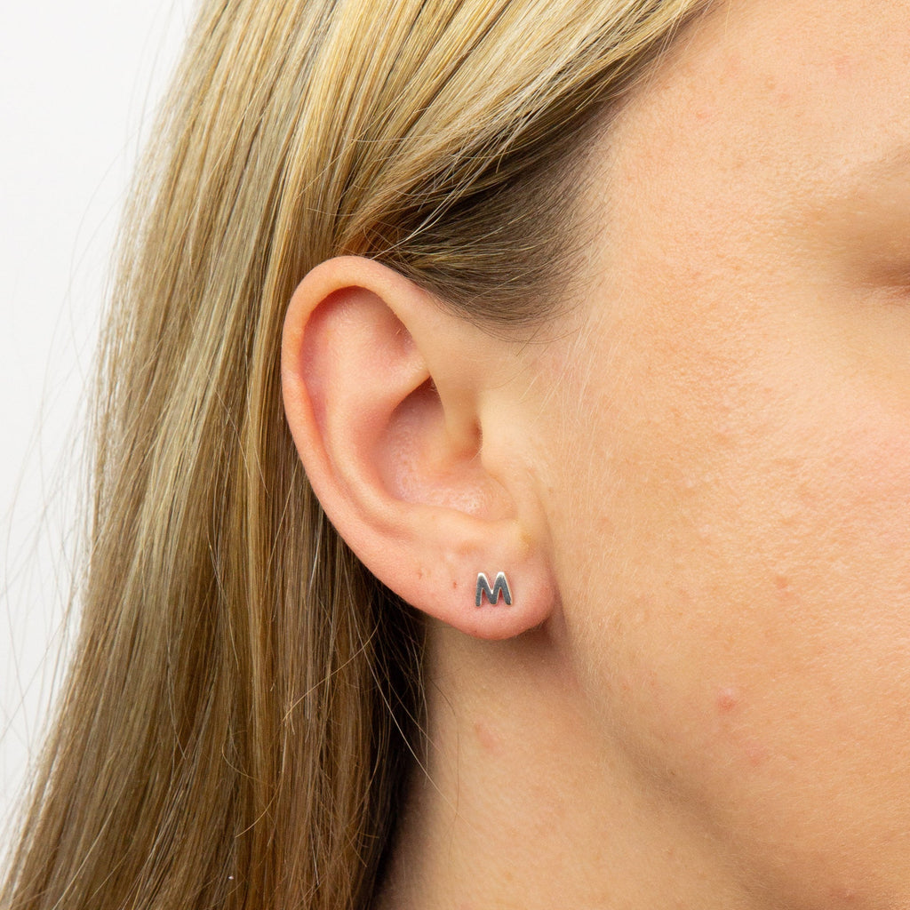 Beginnings Initial Stud Earrings