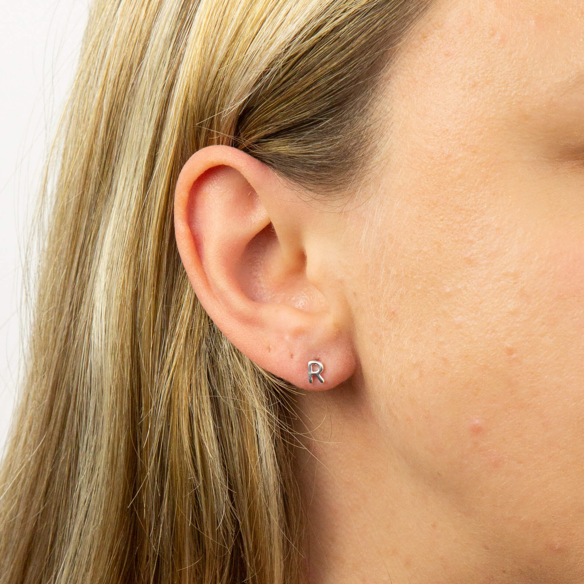 Beginnings Initial Stud Earrings