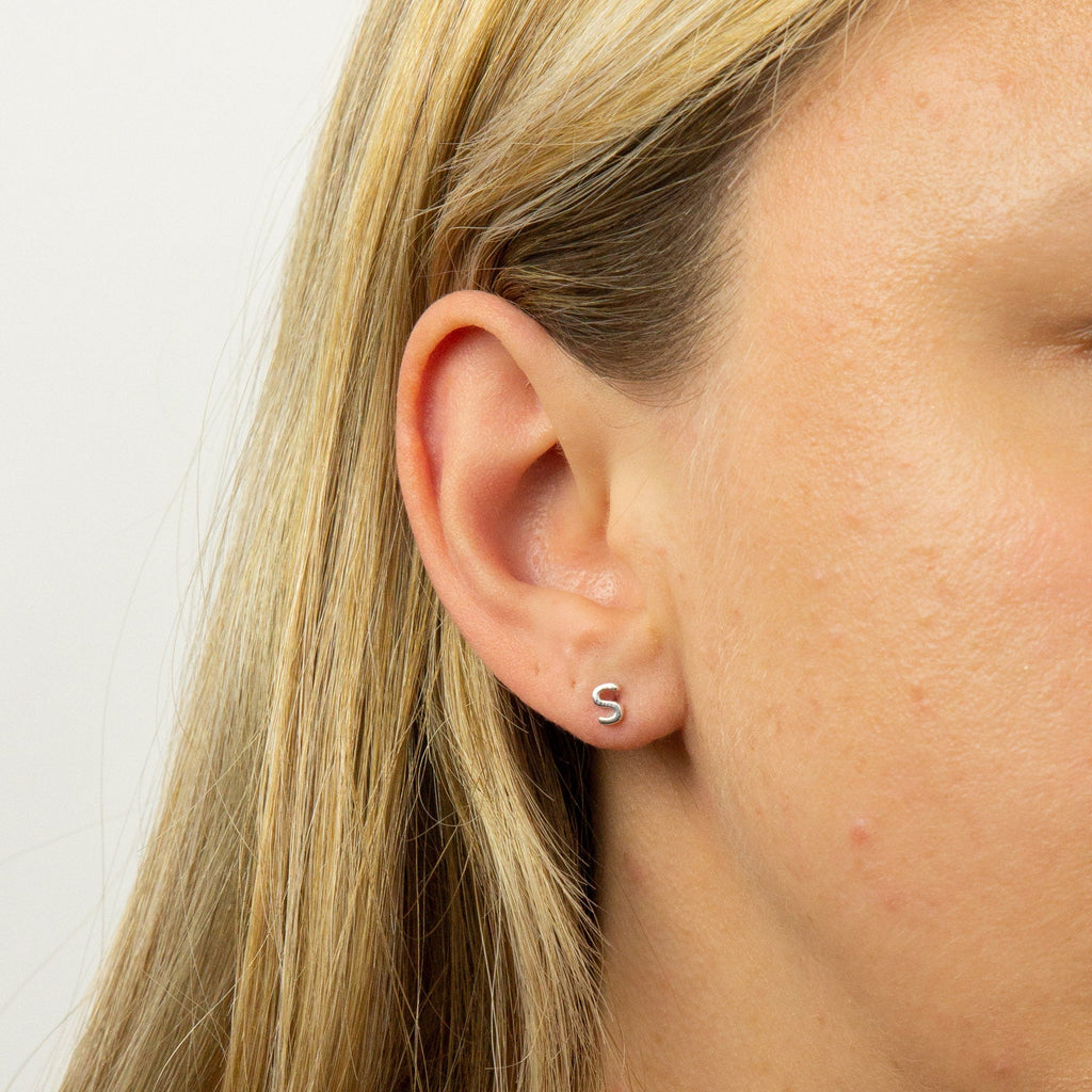 Beginnings Initial Stud Earrings
