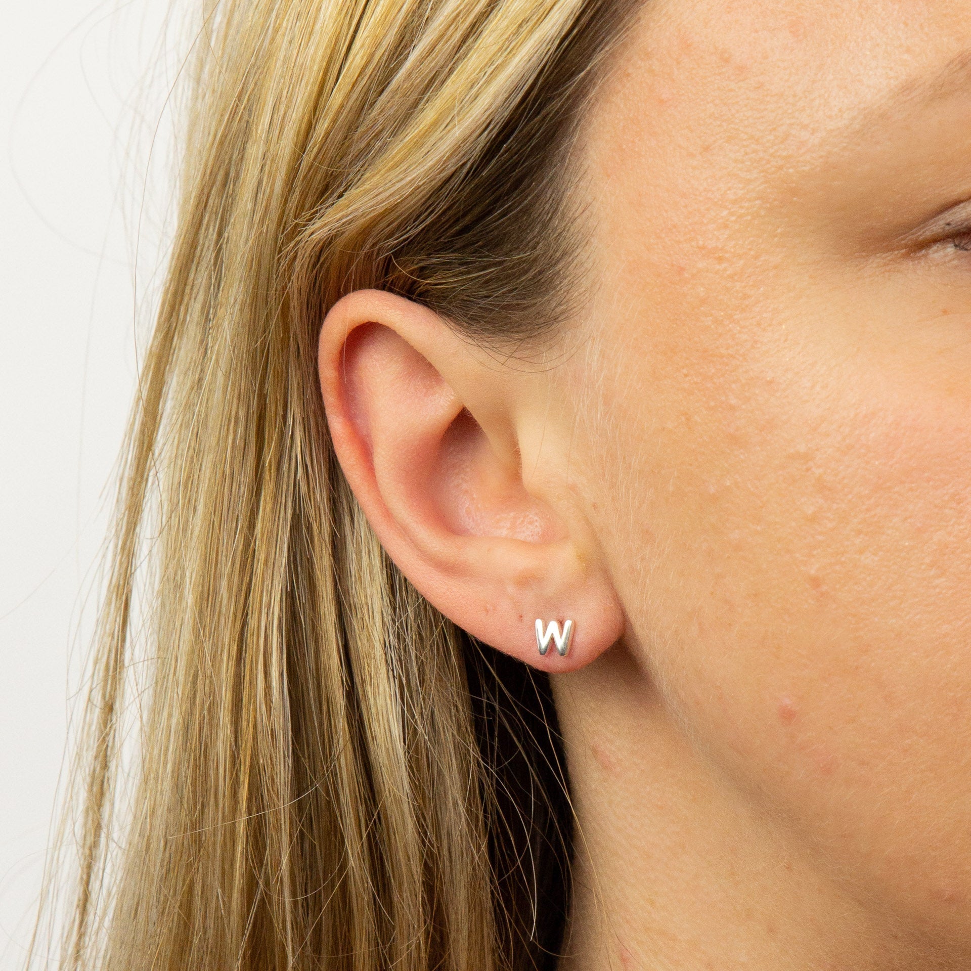 Beginnings Initial Stud Earrings