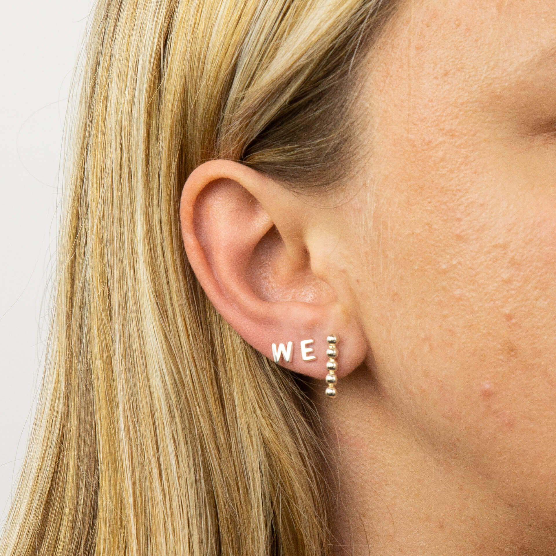 Beginnings Initial Stud Earrings