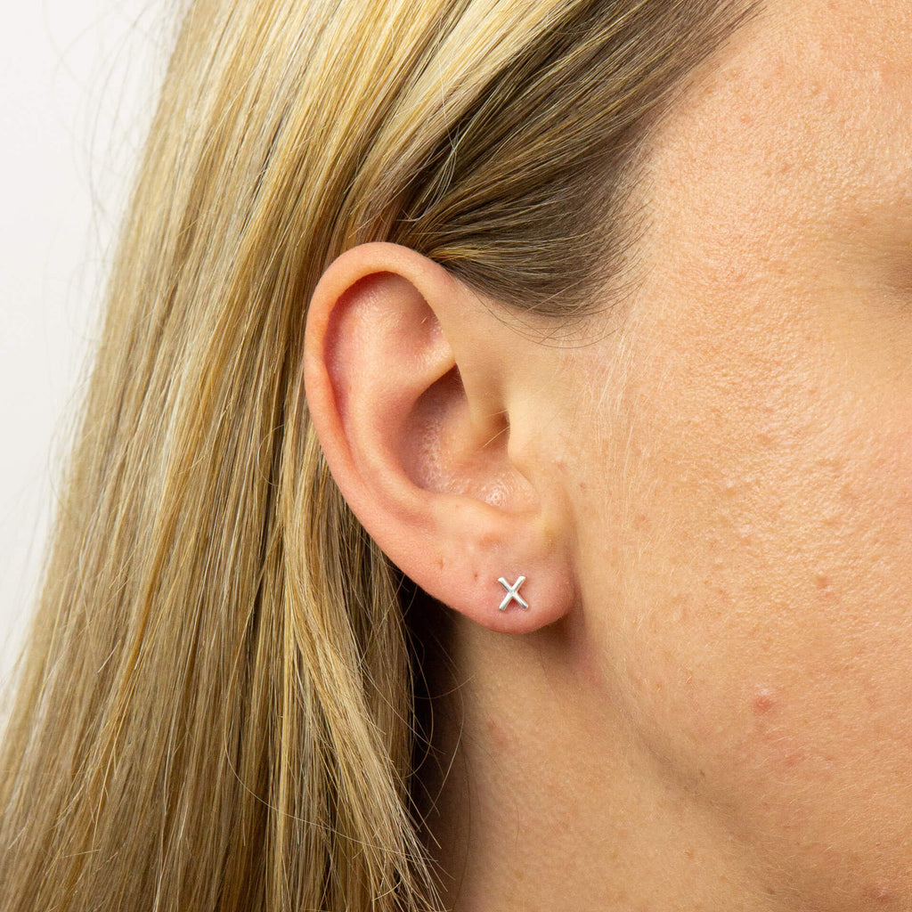 Beginnings Initial Stud Earrings