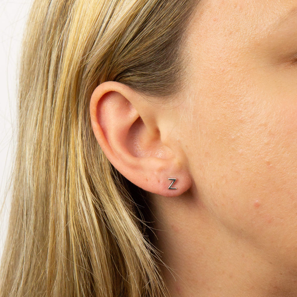 Beginnings Initial Stud Earrings