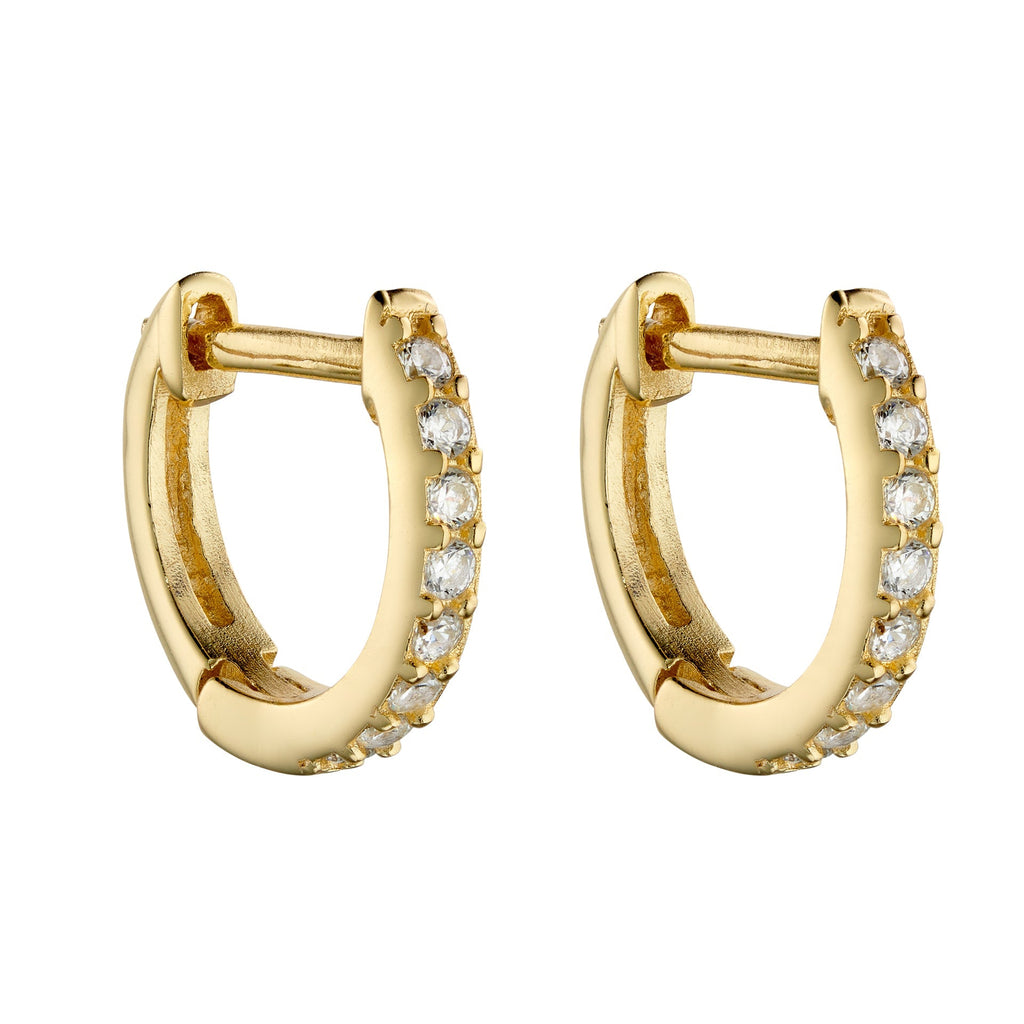 Beginnings Hoop Earrings with Cubic Zirconia