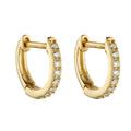Beginnings Hoop Earrings with Cubic Zirconia