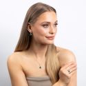 Diamonfire Teardrop and Pave Surround Ring