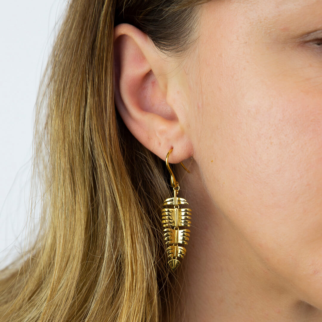 Beginnings Palm Leaf Drop Earrings