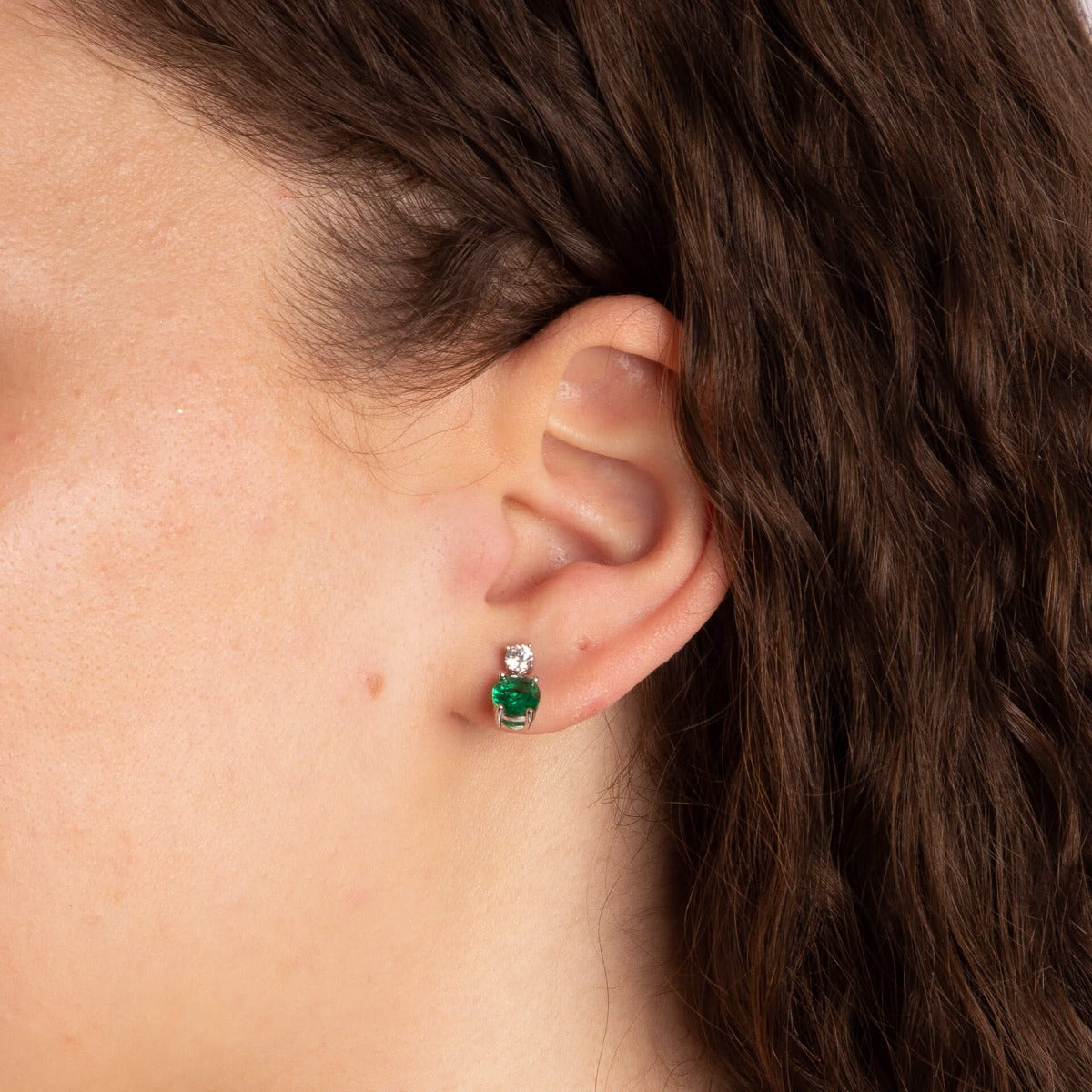 Diamonfire Oval Drop Earrings