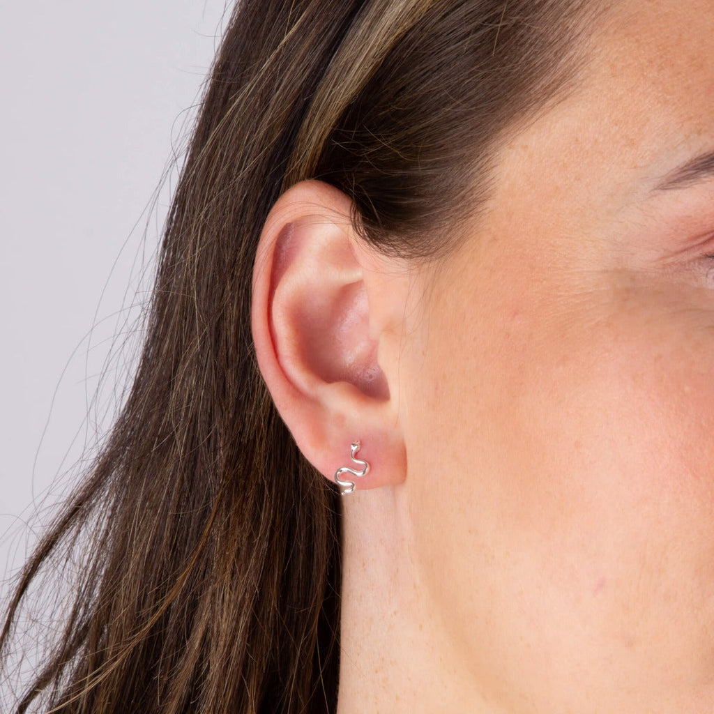 Beginnings Snake Stud Earrings