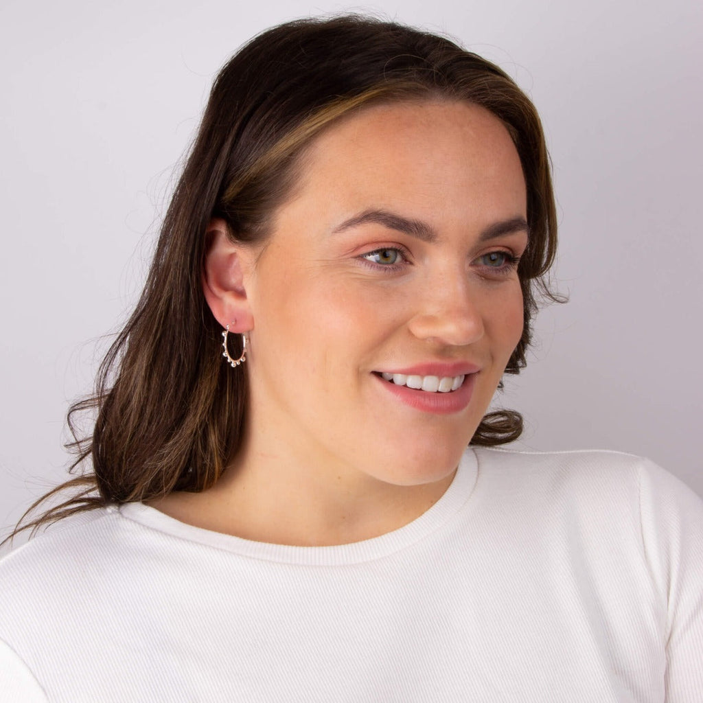 Beginnings Ball Hoop Earrings