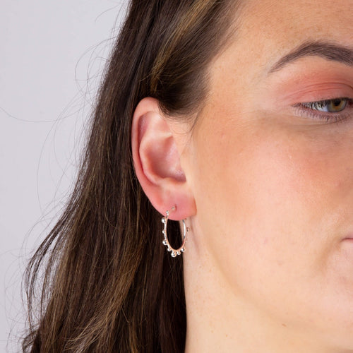 Beginnings Ball Hoop Earrings
