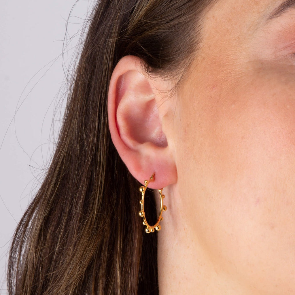 Beginnings Ball Hoop Earrings