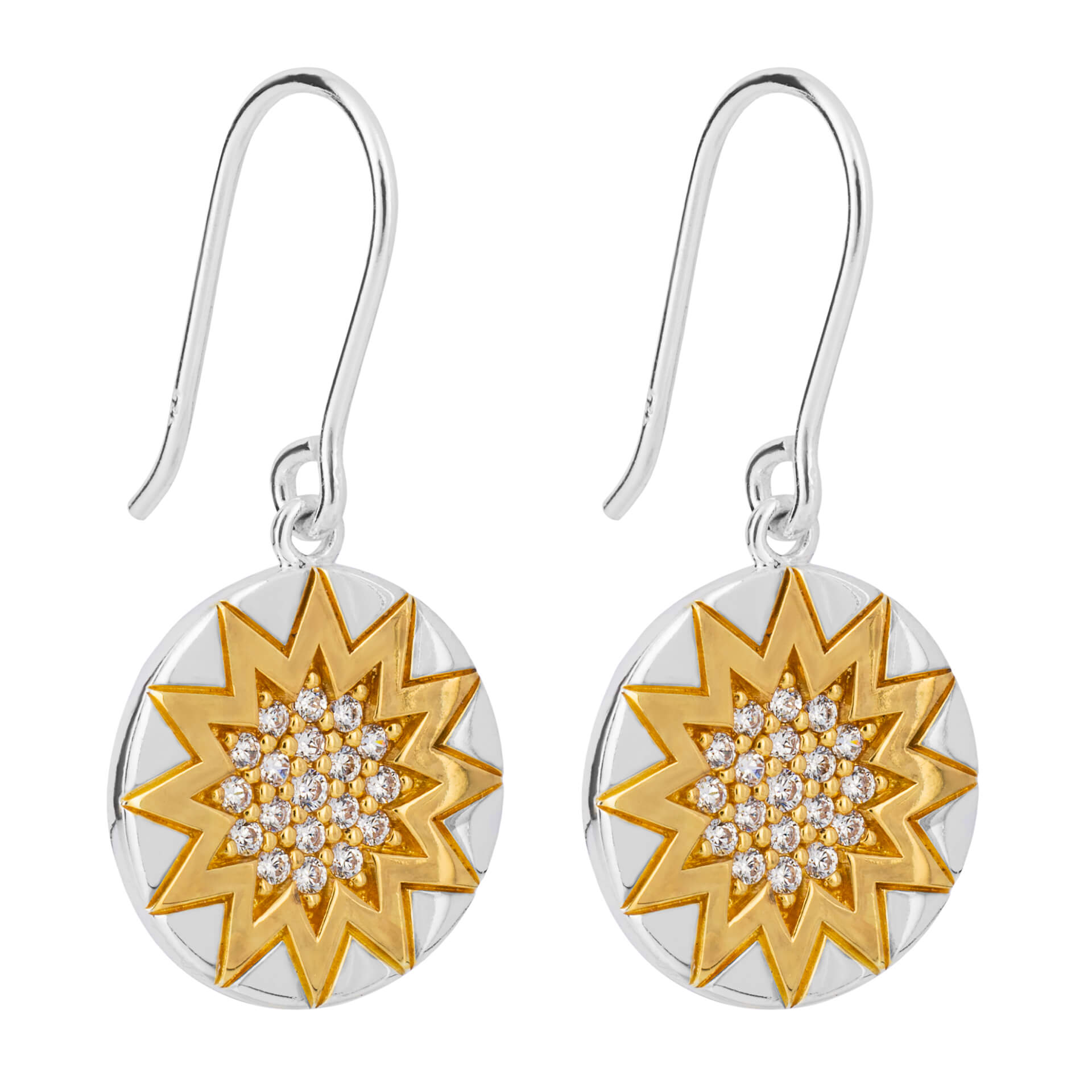 Beginnings Day and Night Drop Earrings with Cubic Zirconia