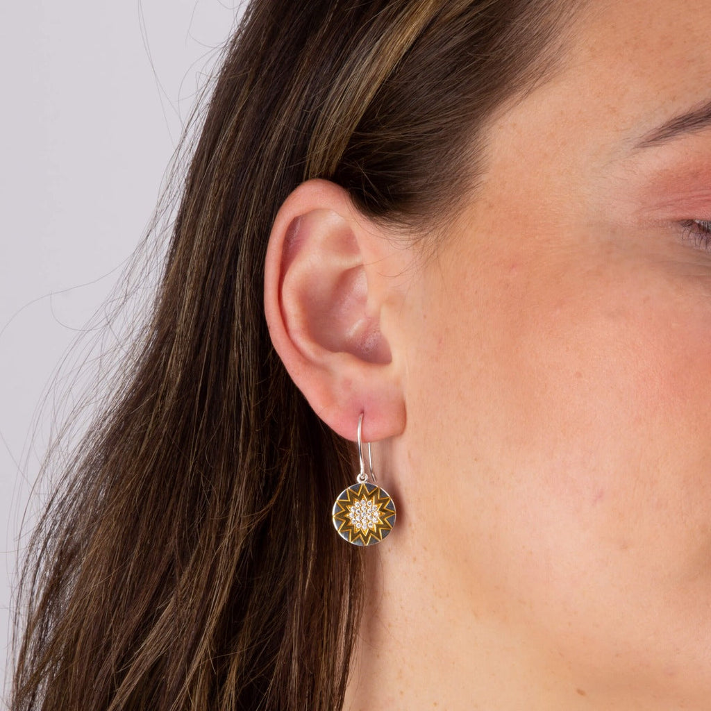 Beginnings Day and Night Drop Earrings with Cubic Zirconia