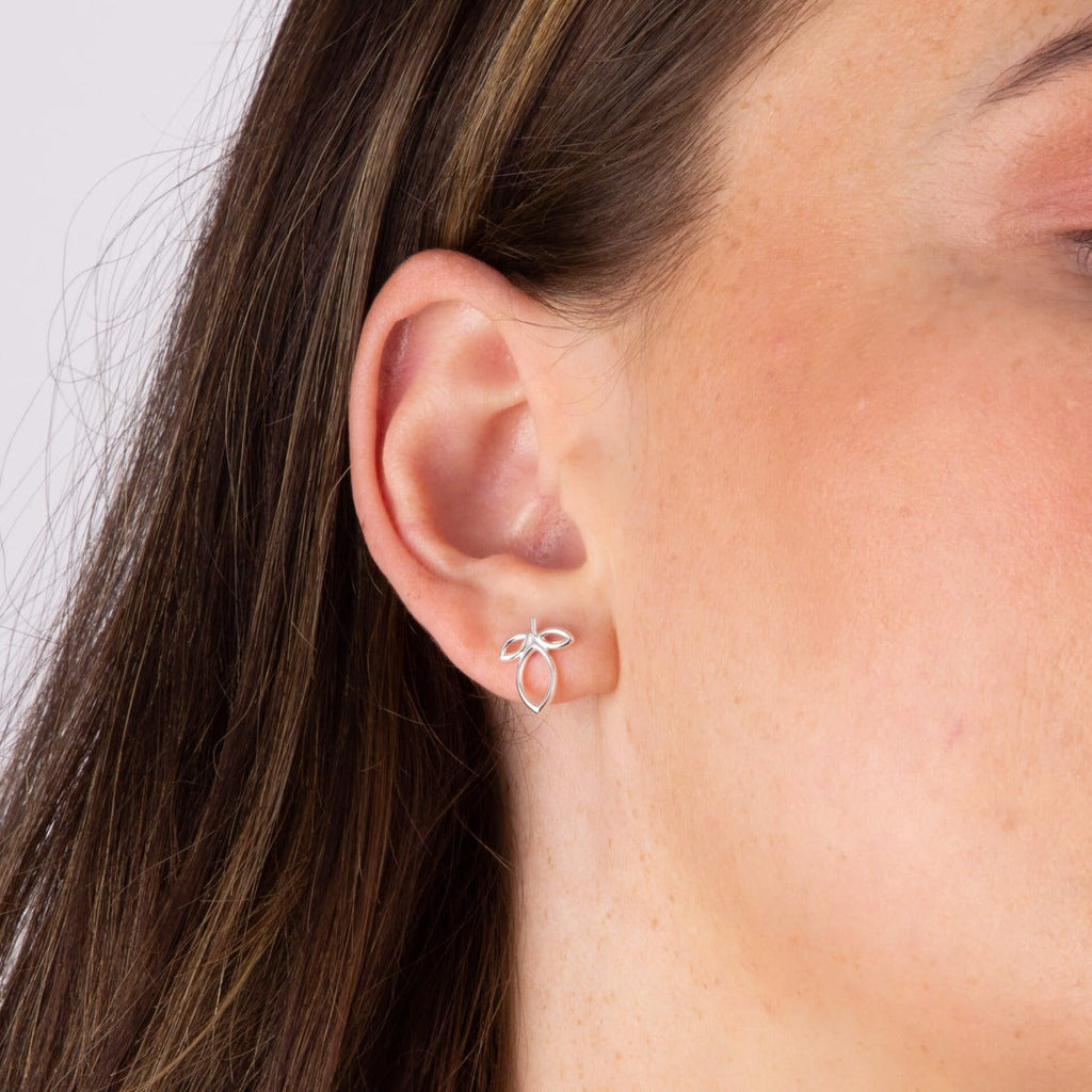 Beginnings Leaf Trio Stud Earrings