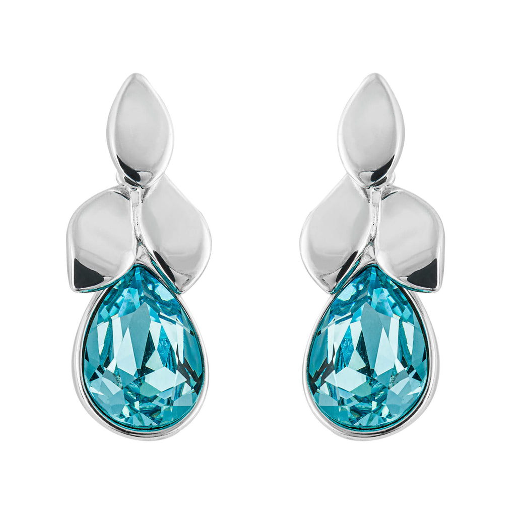 Beginnings Petal Drop Stud Earrings with Crystal