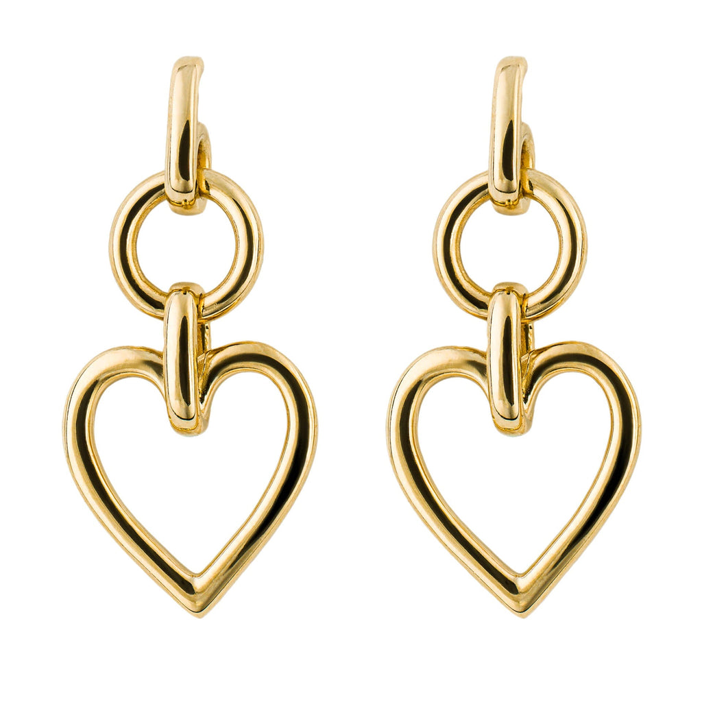 Beginnings Open Heart Drop Earrings
