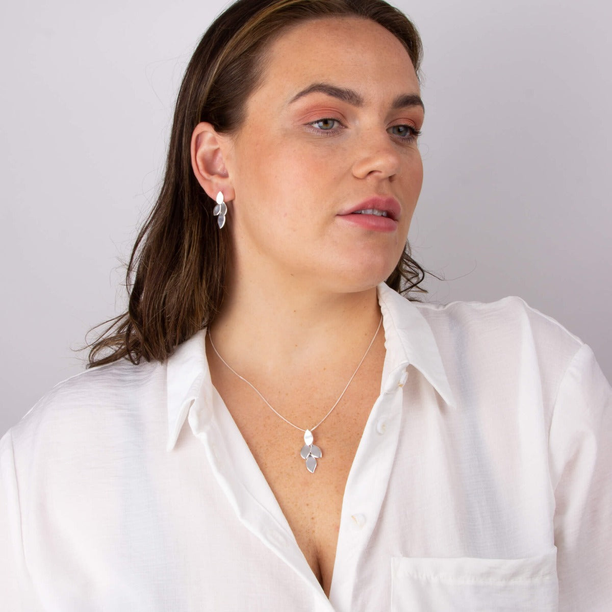 Beginnings Flowing Petals Drop Earrings