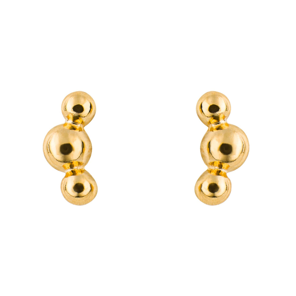 Beginnings Triple Ball Stud Earrings