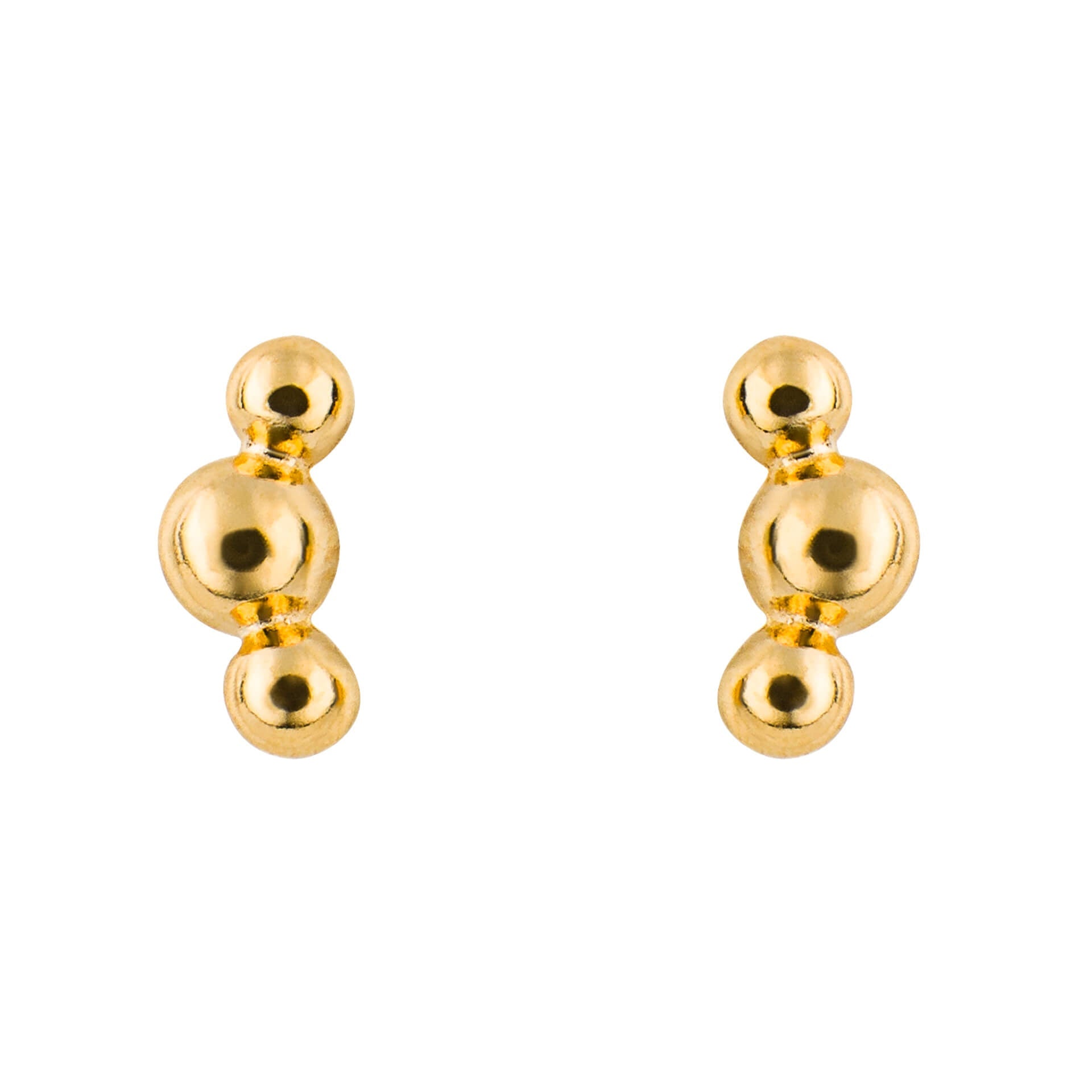 Beginnings Triple Ball Stud Earrings