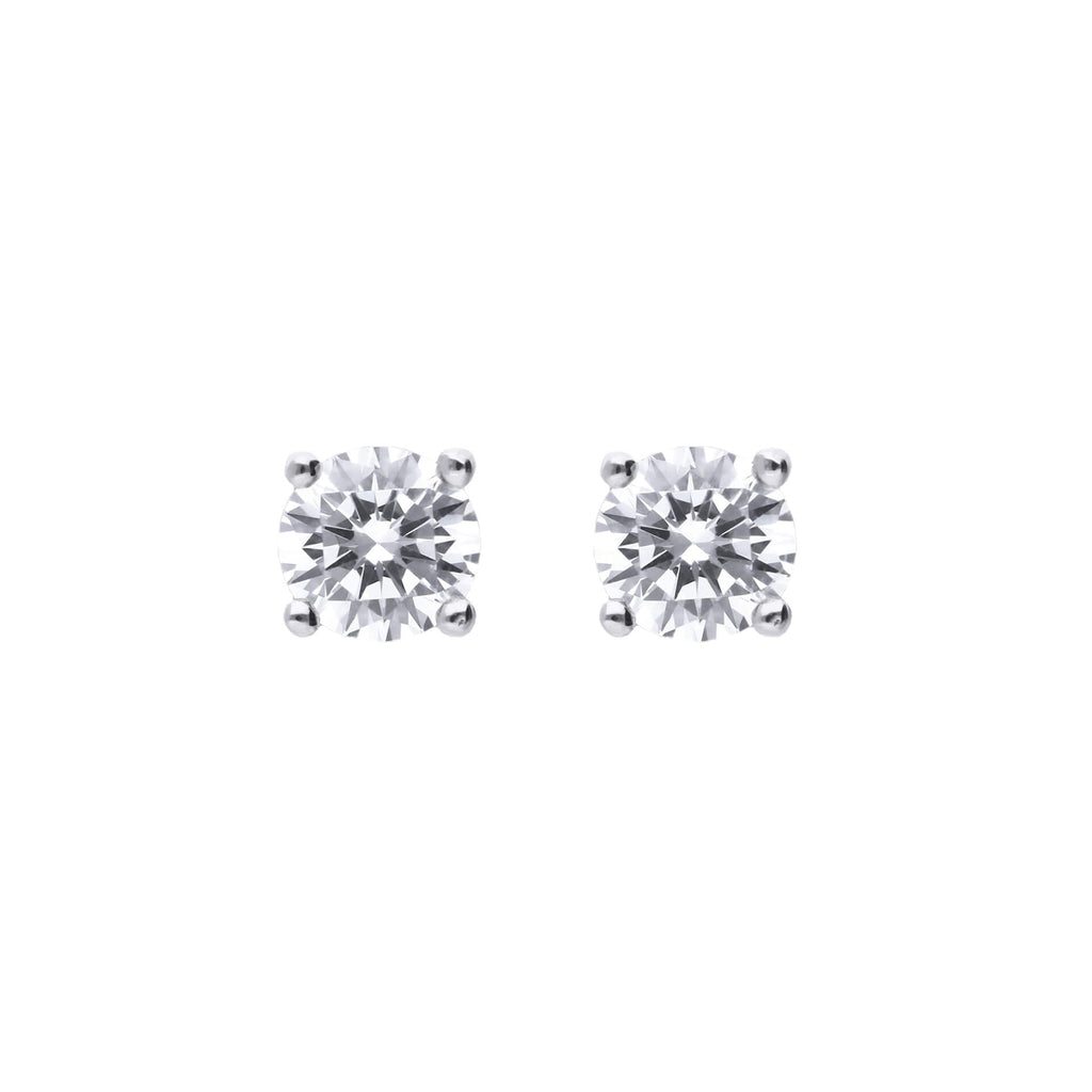 Diamonfire Four Claw Carat Stud Earrings