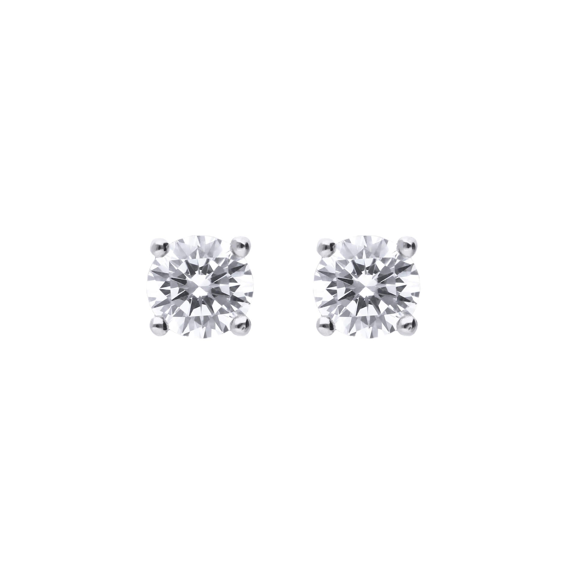 Diamonfire Four Claw Carat Stud Earrings
