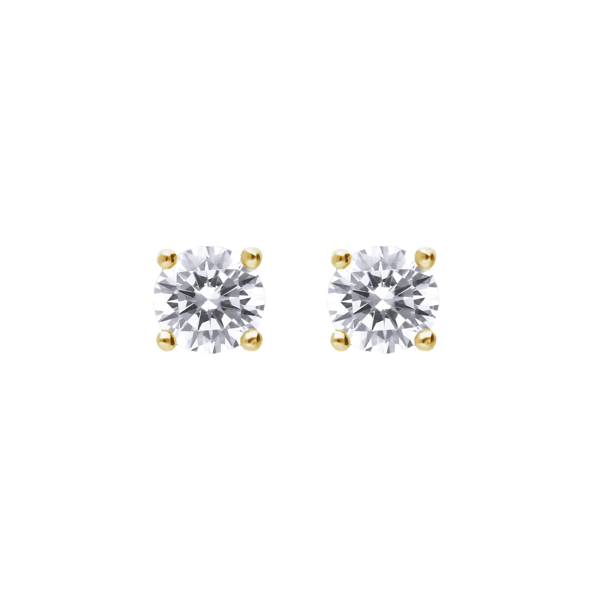 Diamonfire Four Claw Carat Stud Earrings