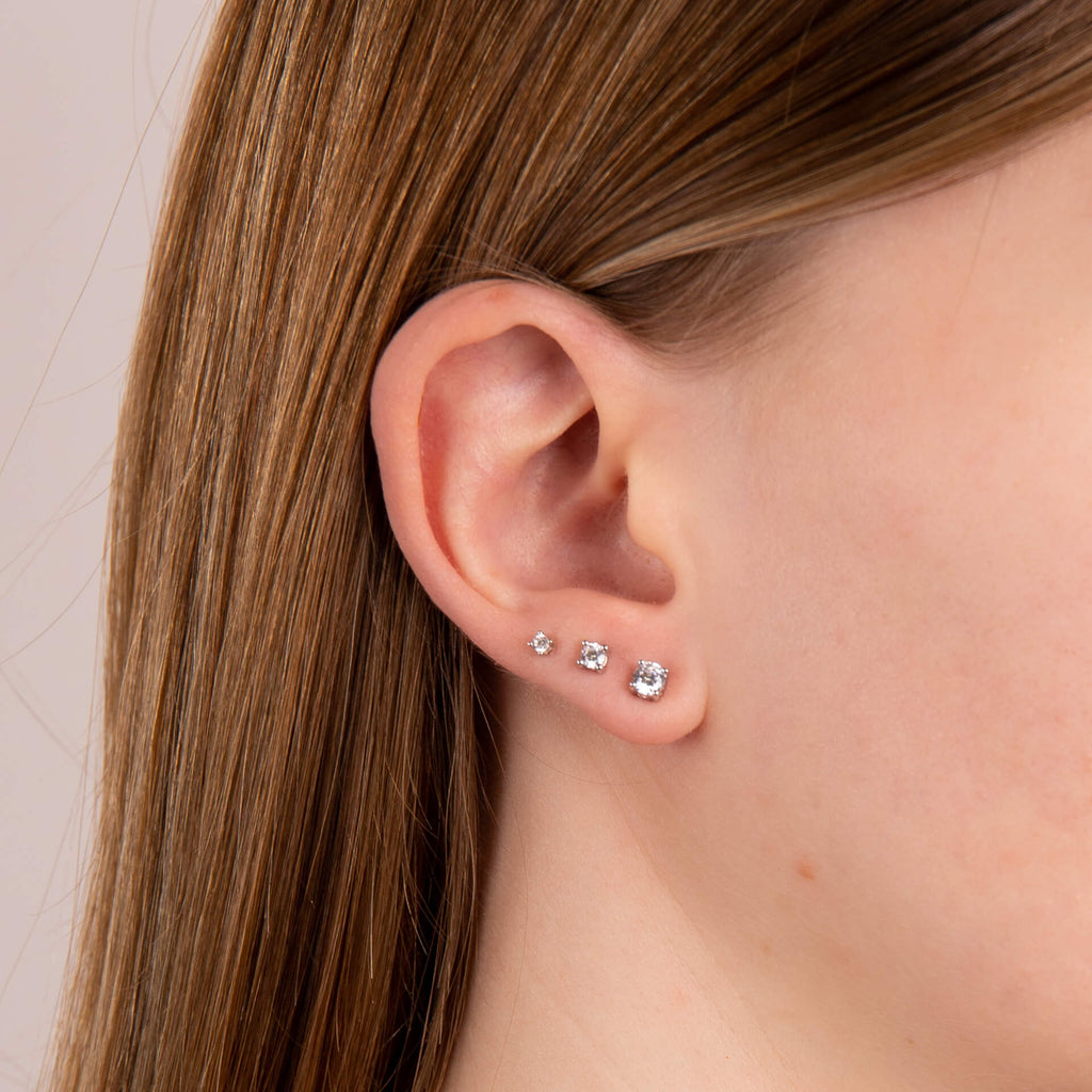 Diamonfire Four Claw Carat Stud Earrings