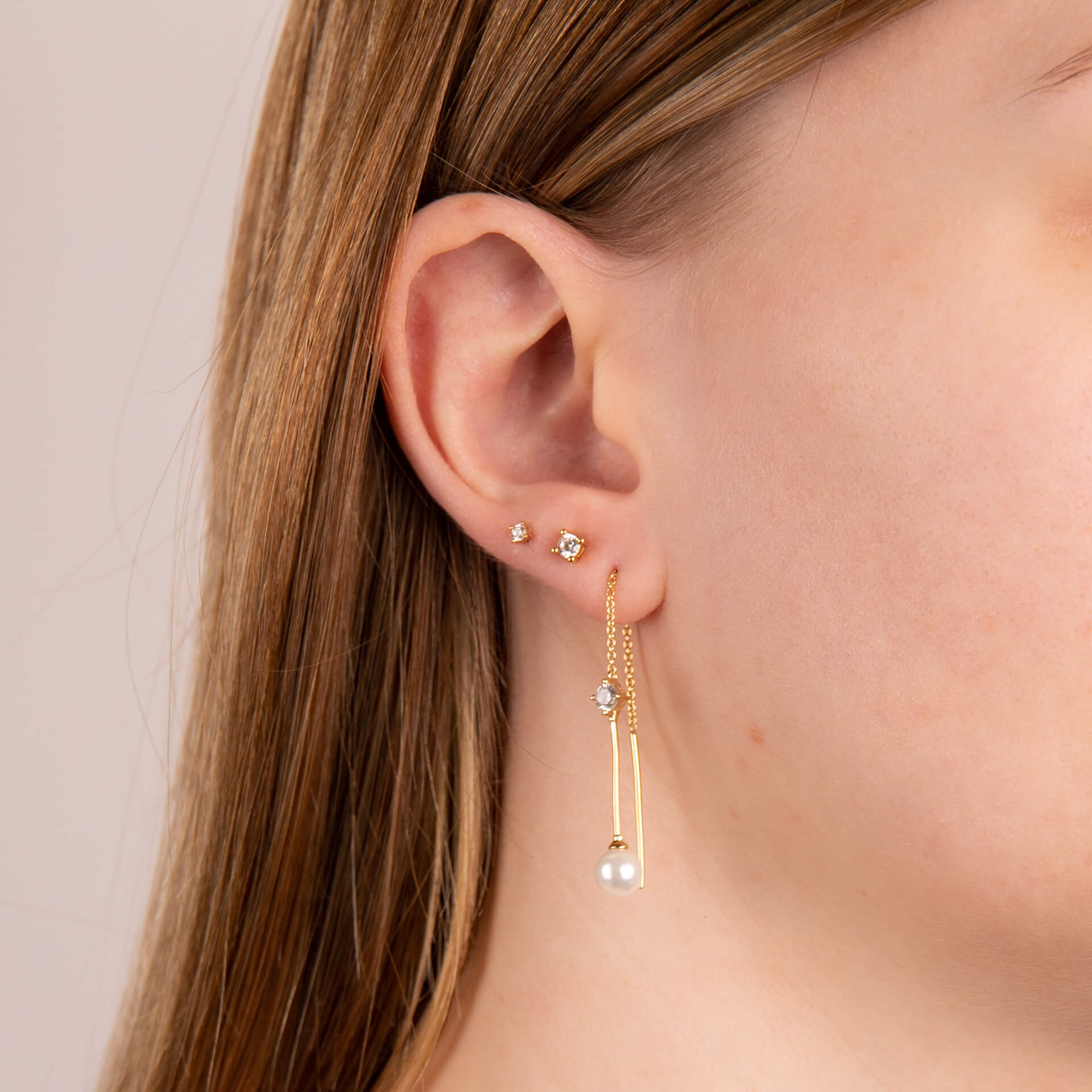 Diamonfire Four Claw Solitaire Stud Earrings