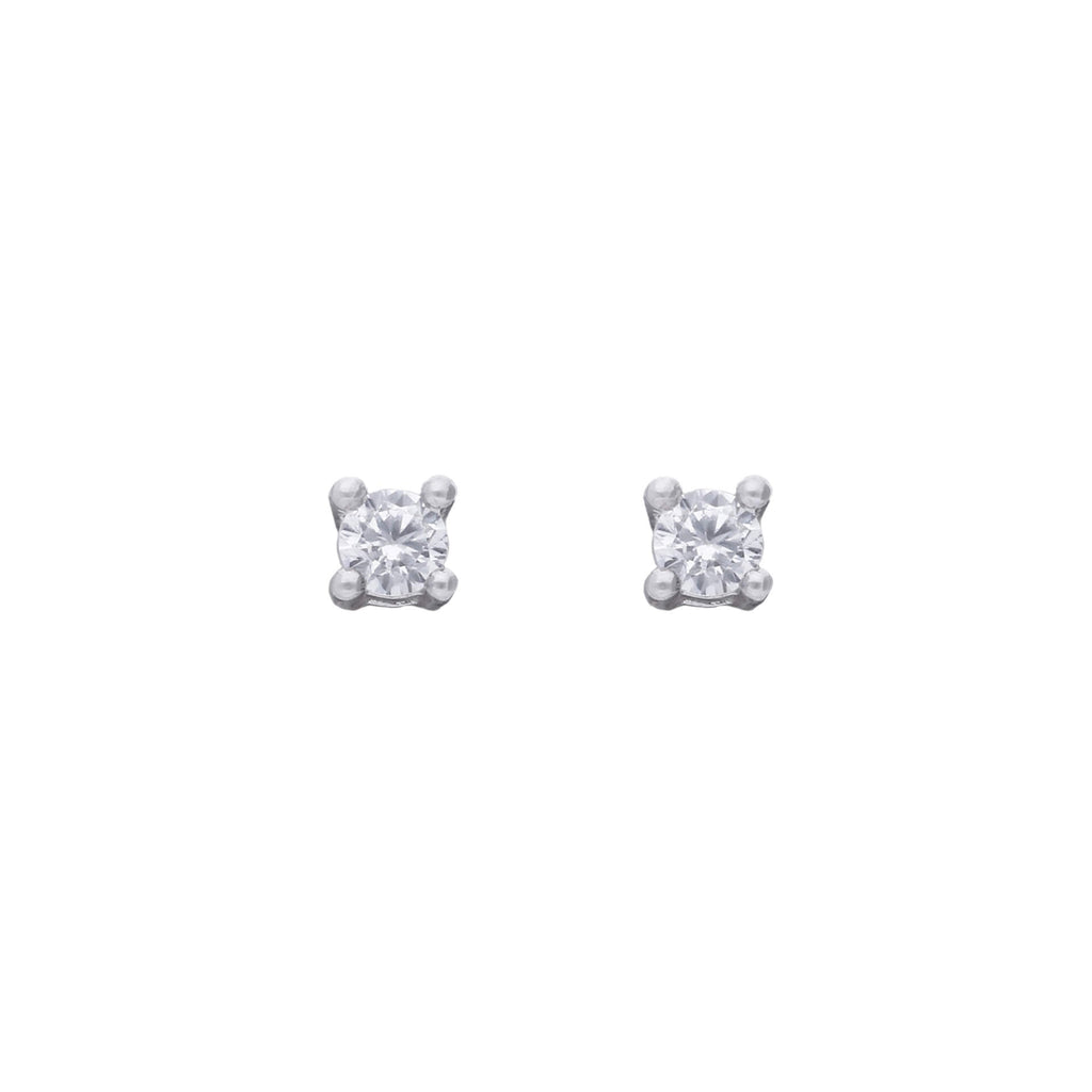 Diamonfire Four Claw Solitaire Stud Earrings